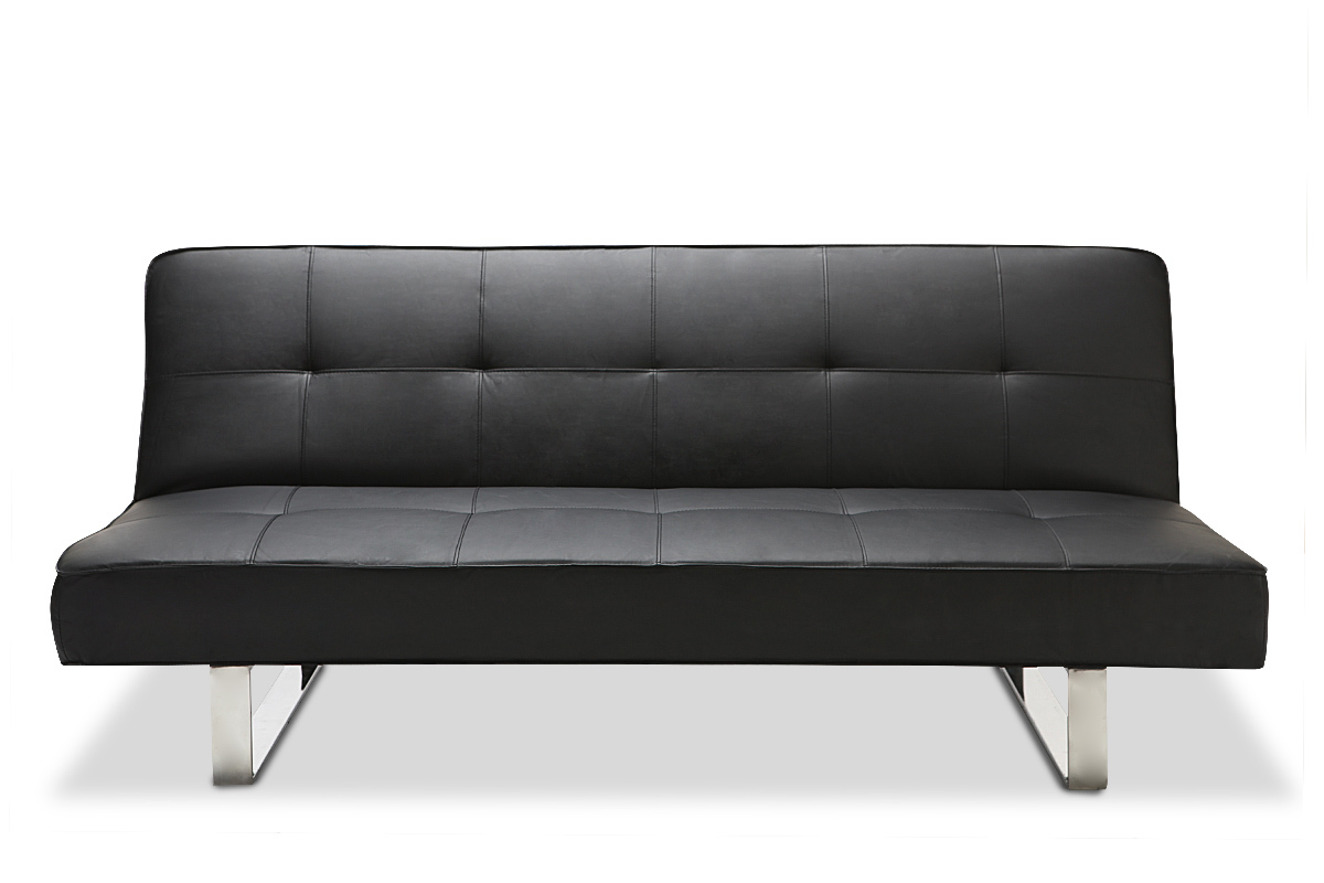 Sof convertible de diseo negro CHARLESTON