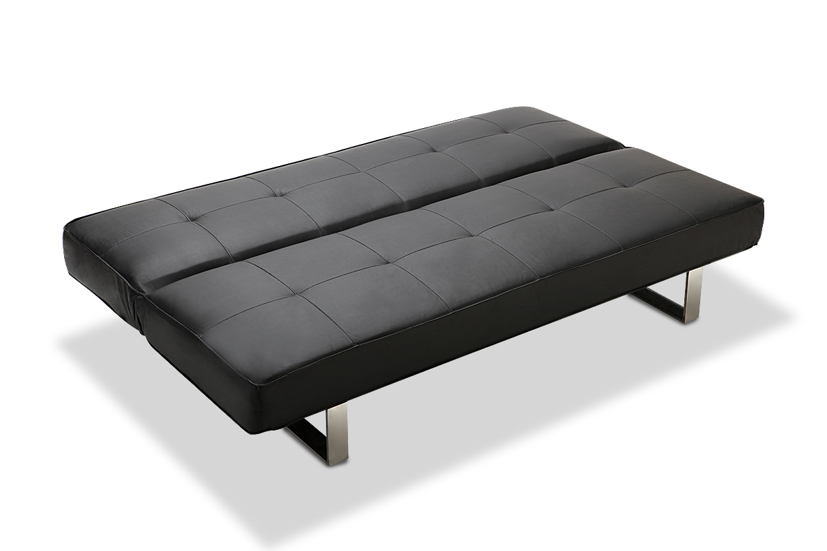 Sof convertible de diseo negro CHARLESTON