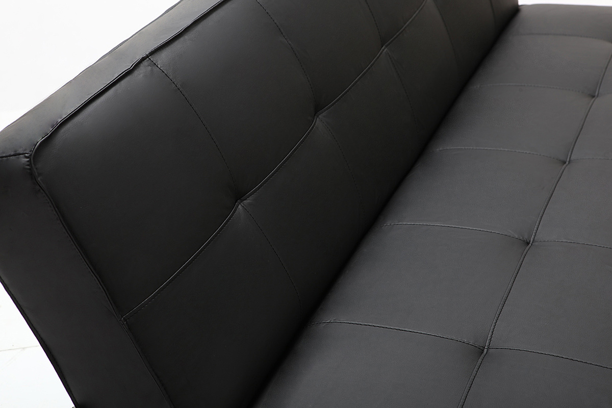 Sof convertible de diseo negro CHARLESTON