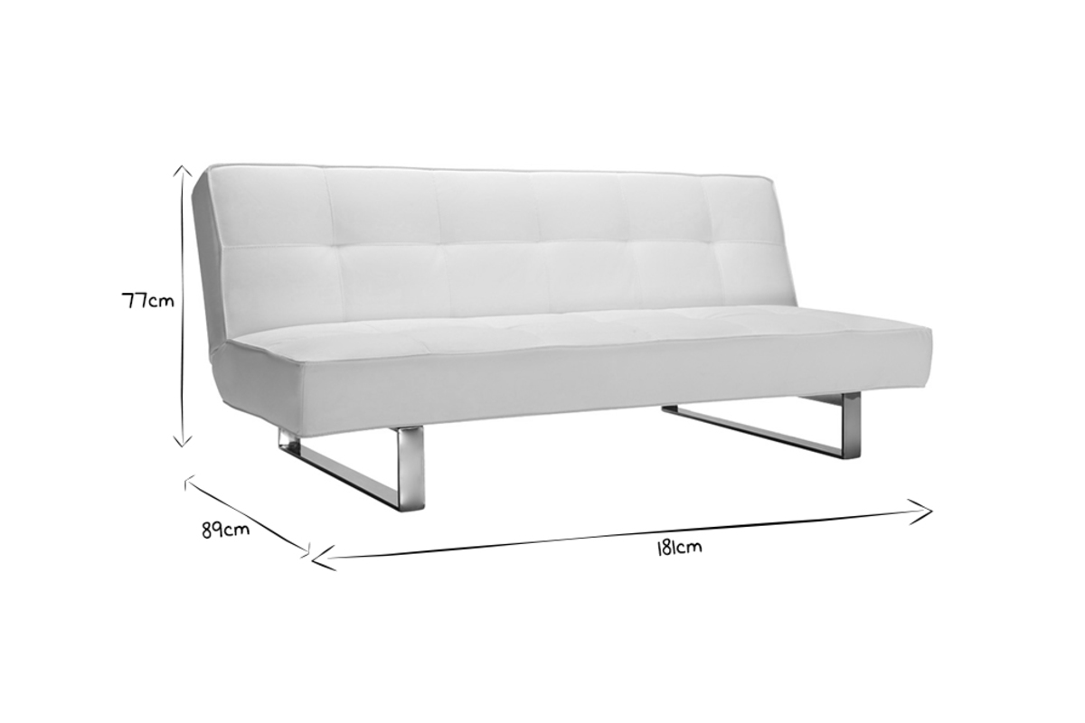 Sof convertible de diseo negro CHARLESTON