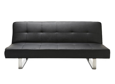 Sof&aacute; convertible de dise&ntilde;o negro CHARLESTON