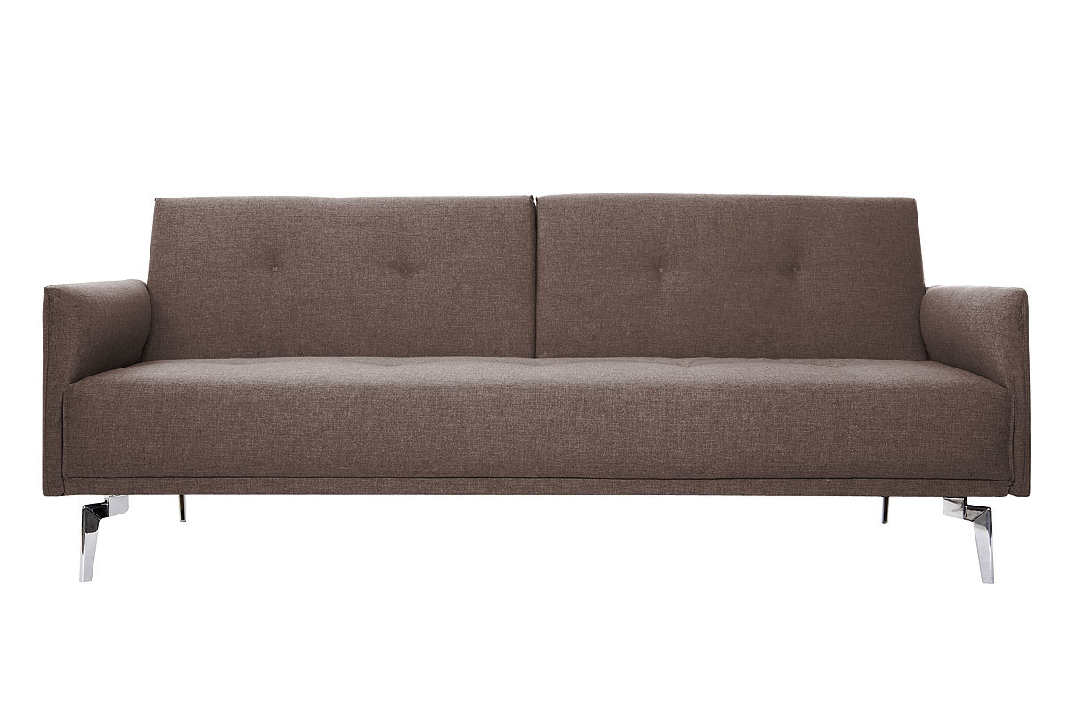 Sof convertible diseo 3 plazas marrn ELIN