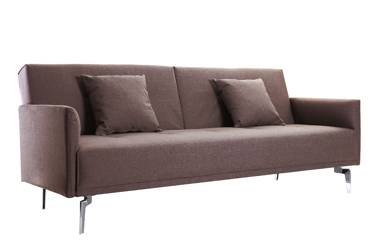 Sof convertible diseo 3 plazas marrn ELIN