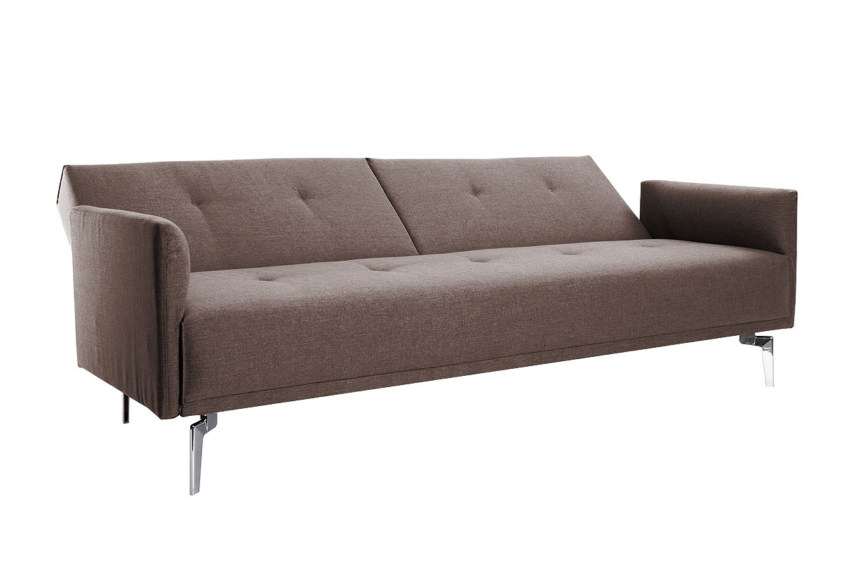 Sof convertible diseo 3 plazas marrn ELIN