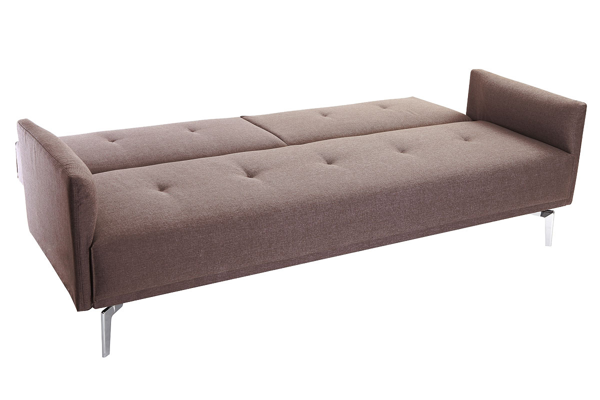 Sof convertible diseo 3 plazas marrn ELIN