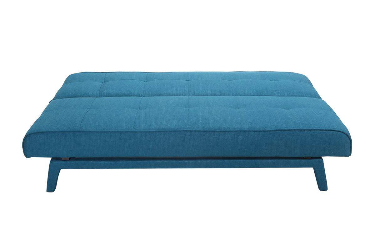 Sof convertible diseo 3 plazas tejido azul petroleo BUCK