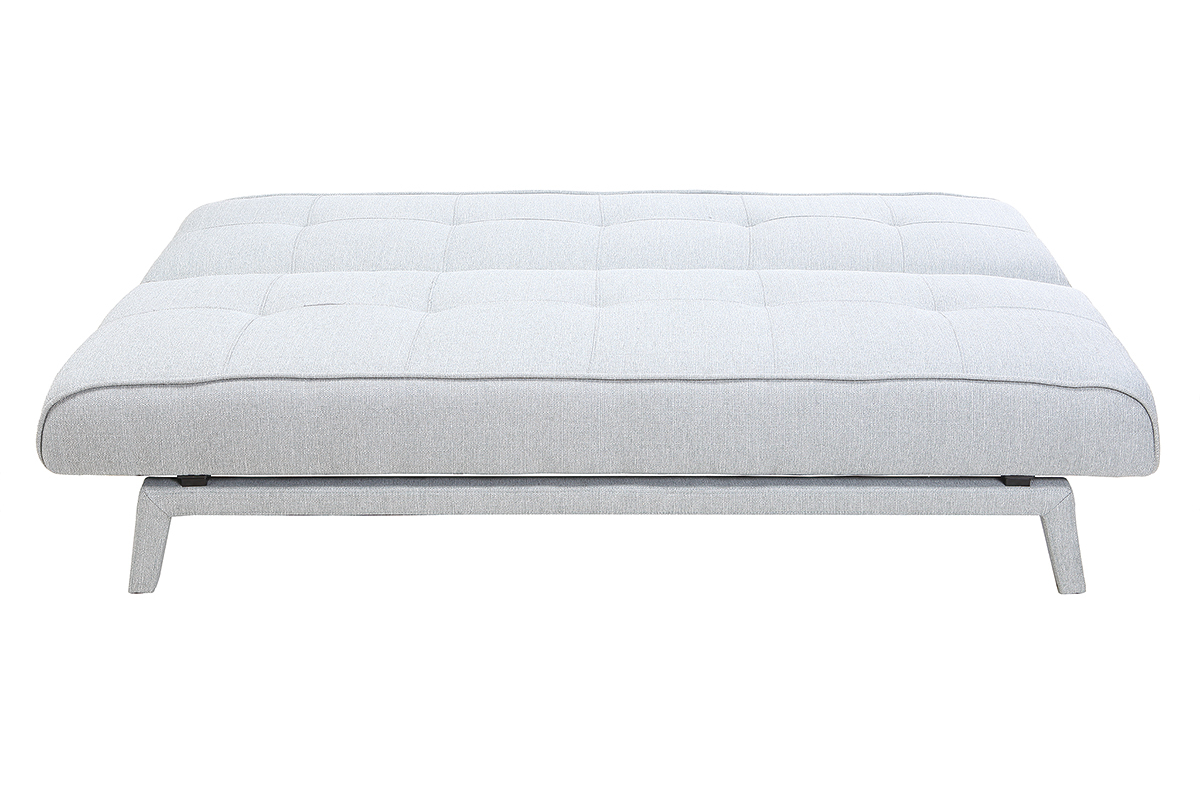 Sof convertible diseo 3 plazas tejido gris claro BUCK