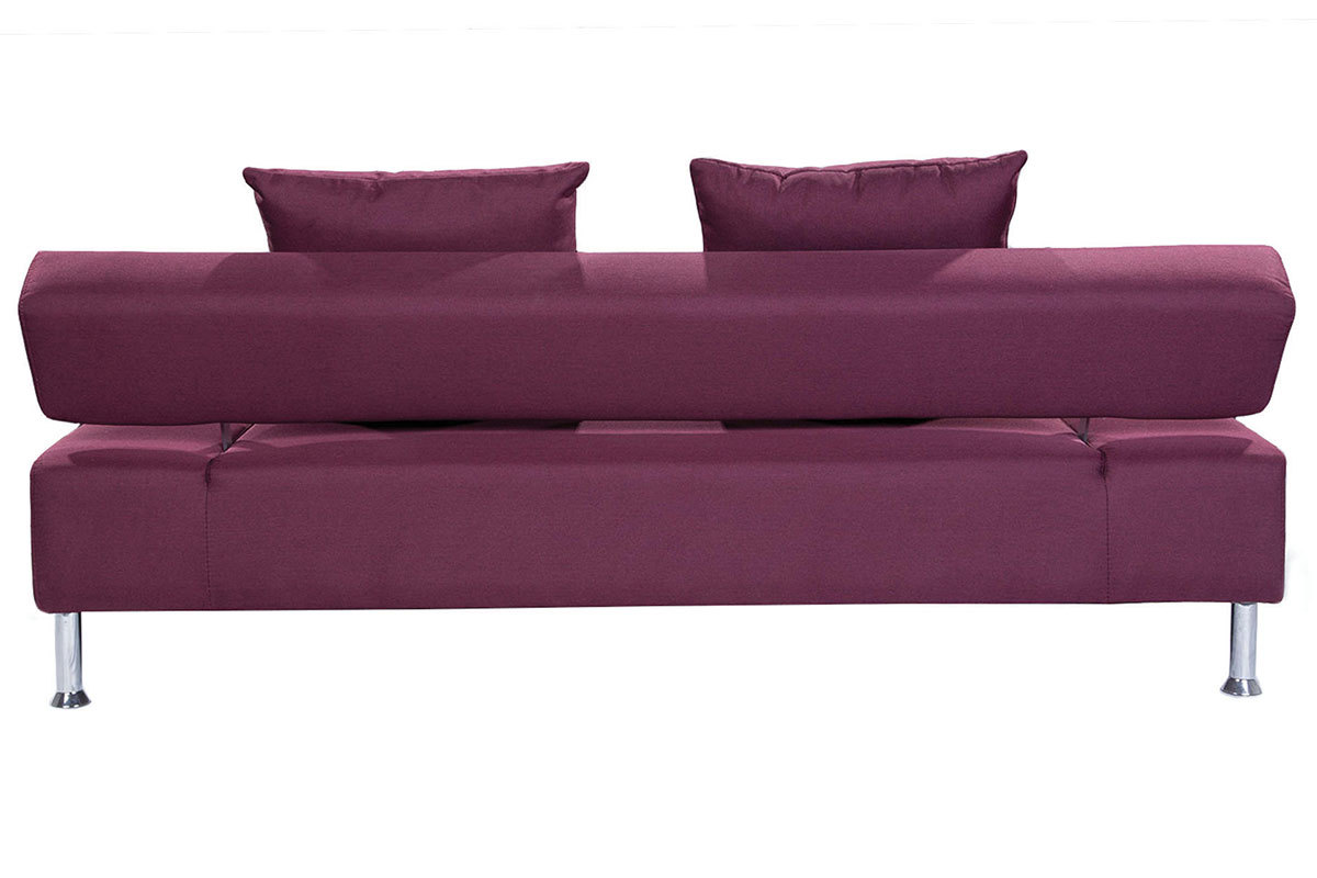 Sof� convertible dise�o ciruela 3 plazas MILANO