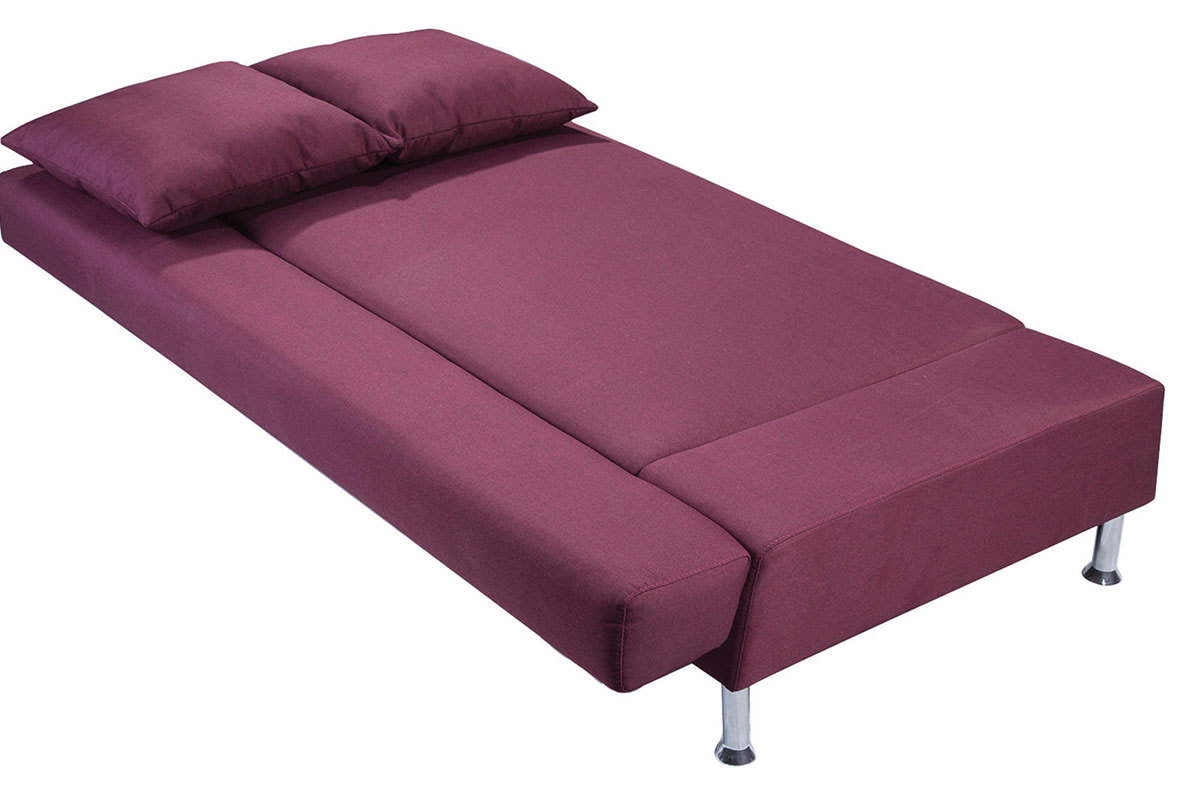 Sof� convertible dise�o ciruela 3 plazas MILANO