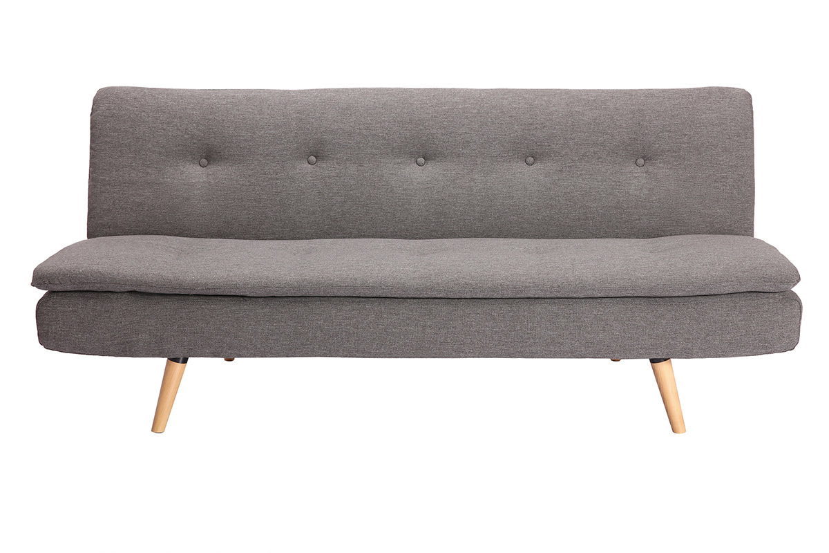 Sof convertible diseo escandinavo 3 plazas gris oscuro SENSO