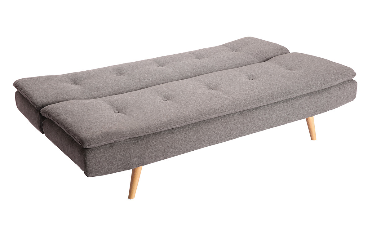 Sof convertible diseo escandinavo 3 plazas gris oscuro SENSO