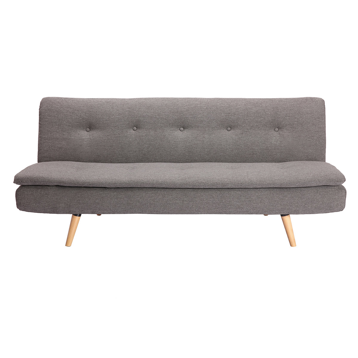 Sofá convertible diseño escandinavo 3 plazas gris oscuro SENSO