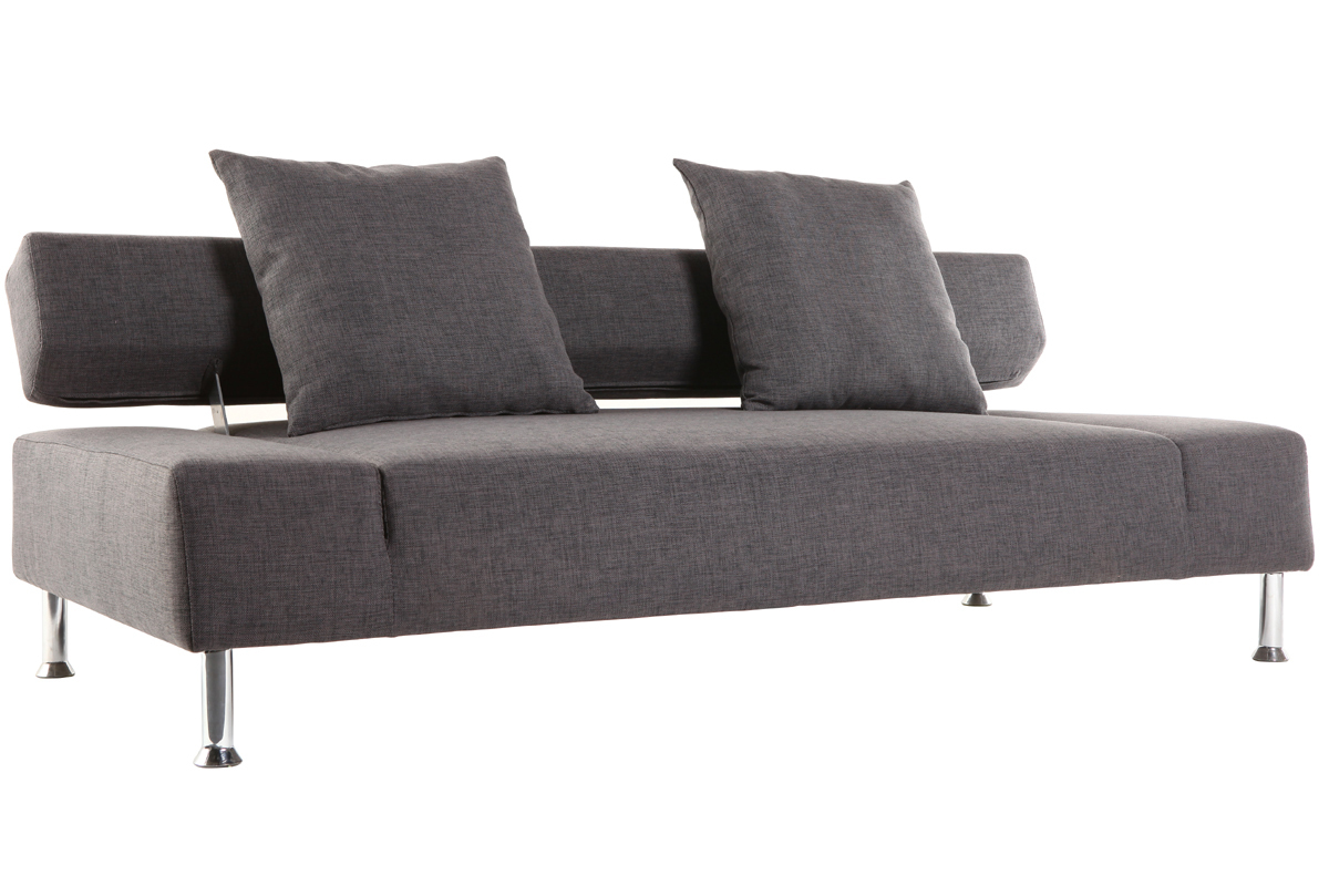 Sof convertible diseo gris 3 plazas MILANO