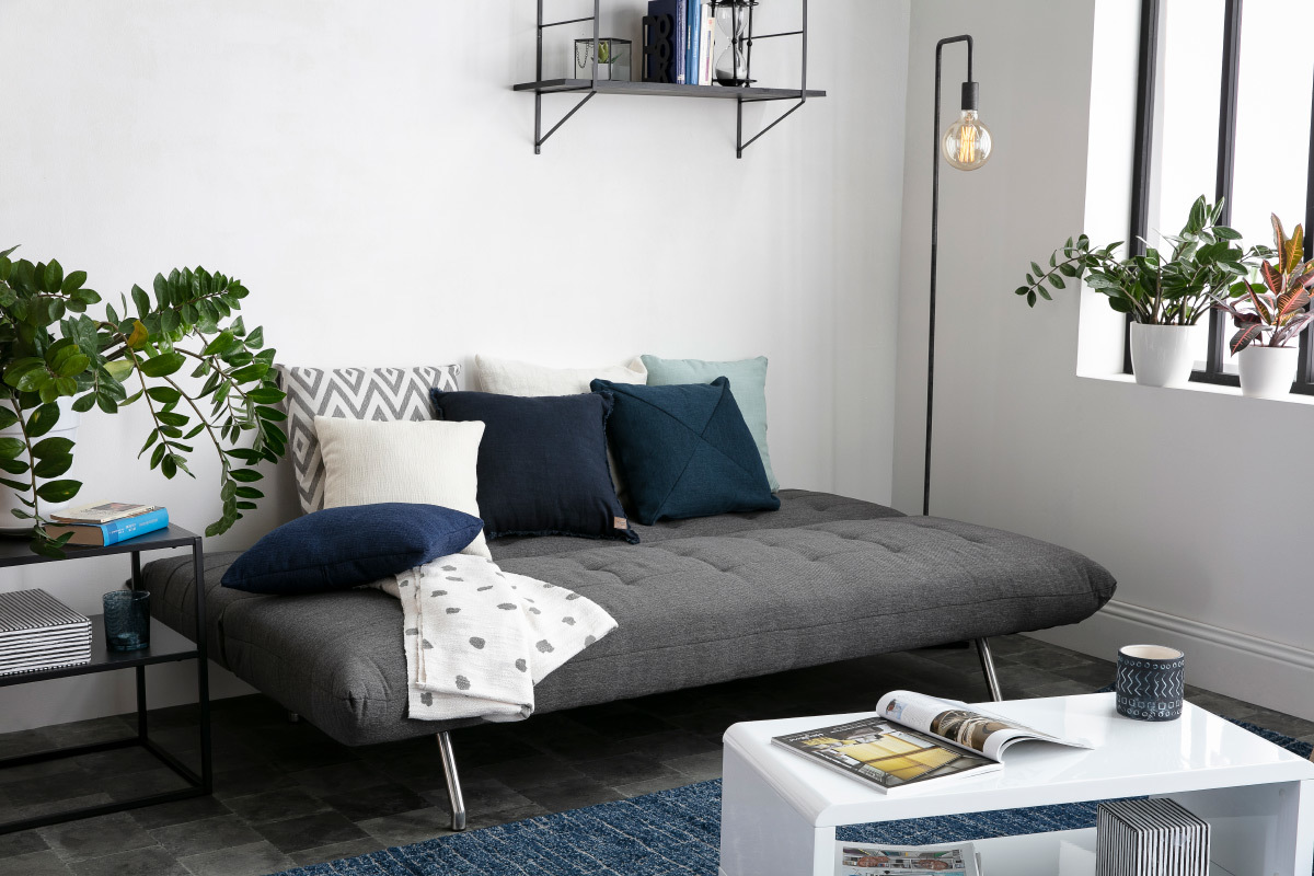 Sof convertible diseo gris oscuro OVE