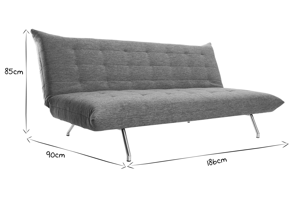 Sof convertible diseo gris oscuro OVE