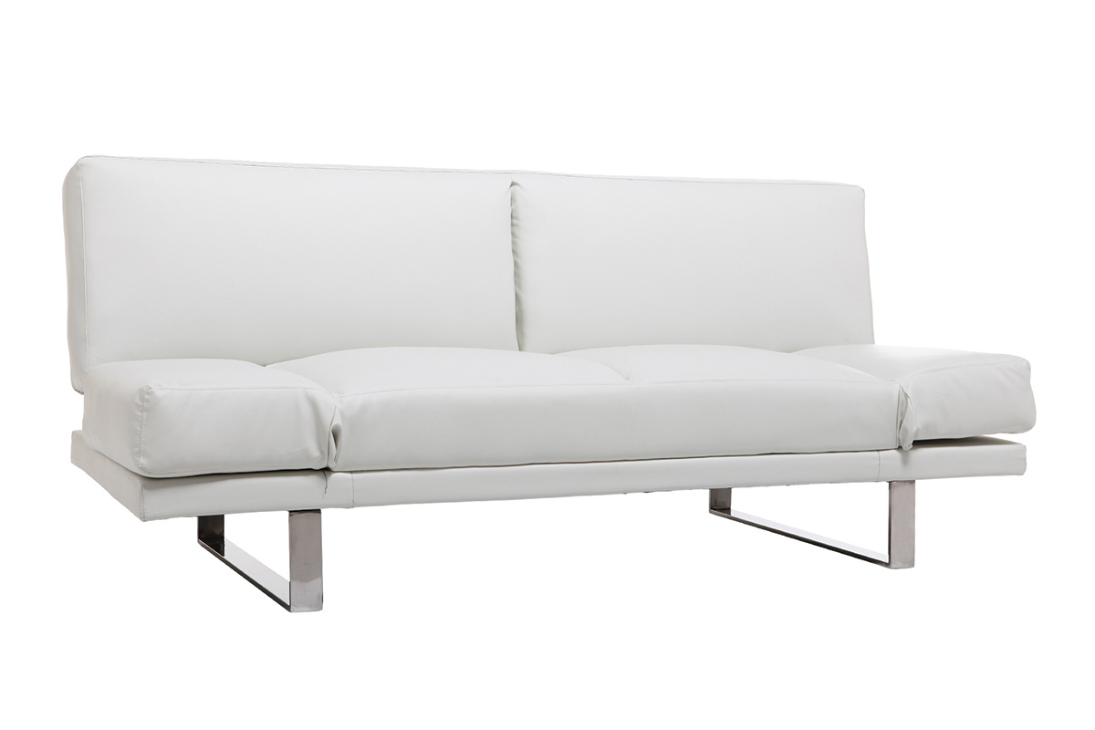 Sof convertible diseo PU blanco ATLANTA