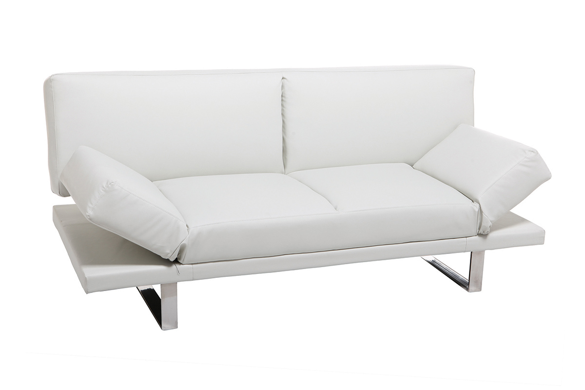 Sof convertible diseo PU blanco ATLANTA