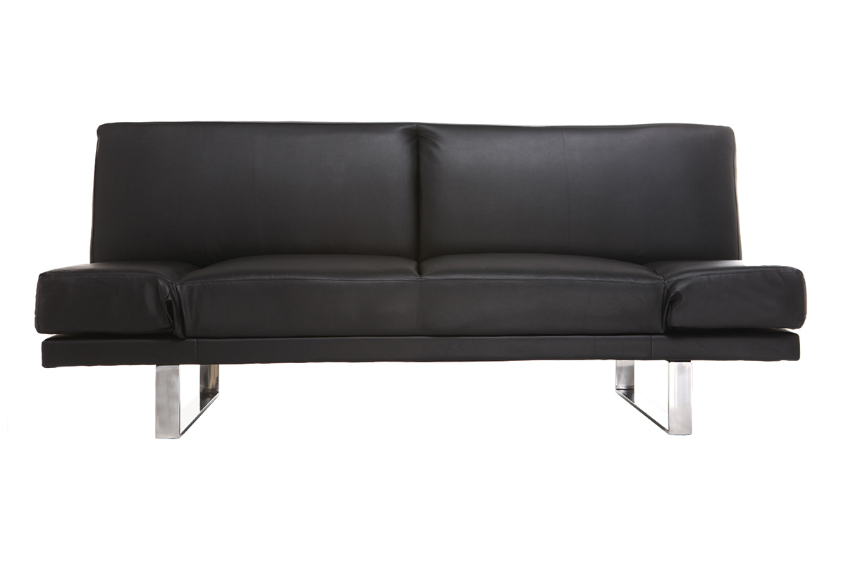 Sof convertible diseo PU negro ATLANTA
