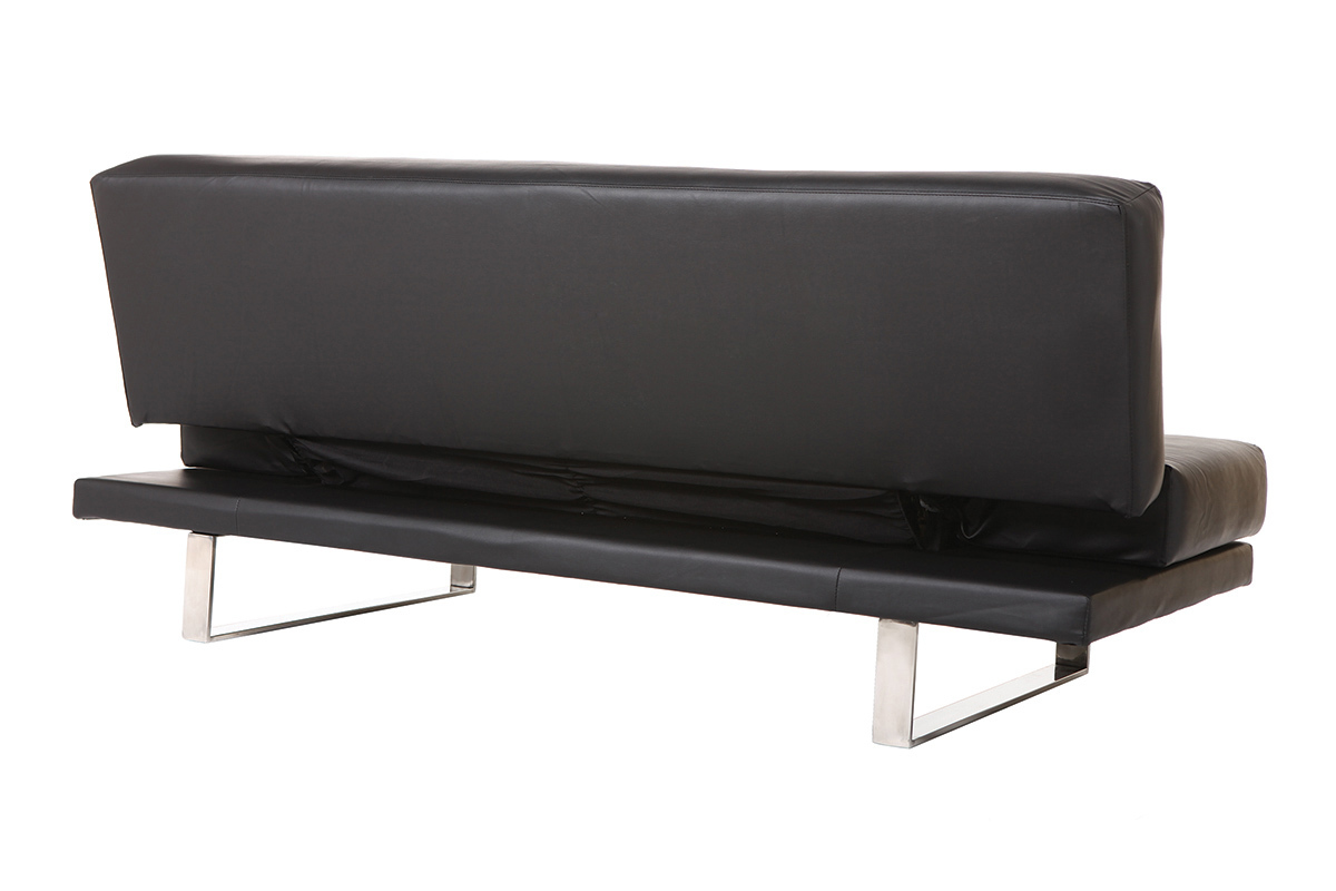 Sof convertible diseo PU negro ATLANTA
