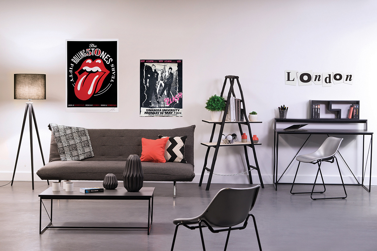 Sof� convertible dise�o rojo OVE