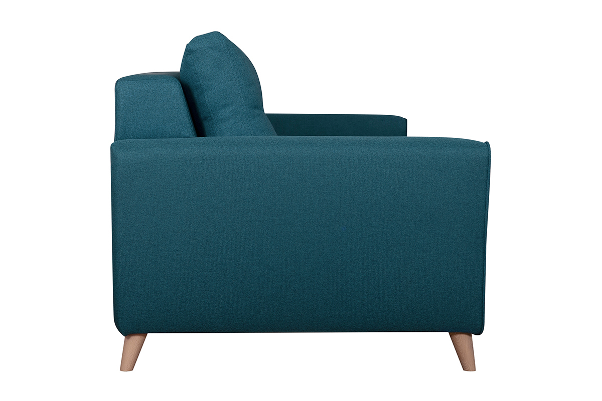 Sof convertible nrdico 3plazas azul petrleo BEAUBOURG