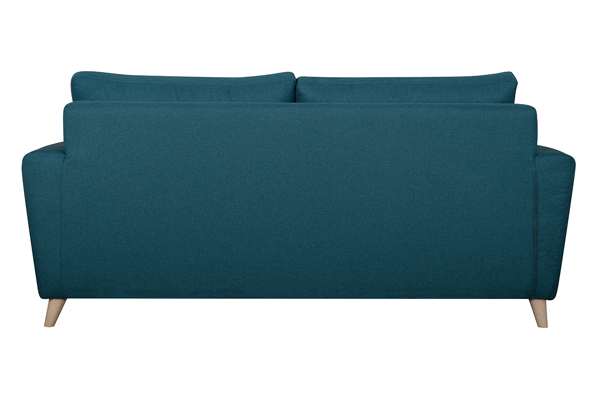 Sof convertible nrdico 3plazas azul petrleo BEAUBOURG
