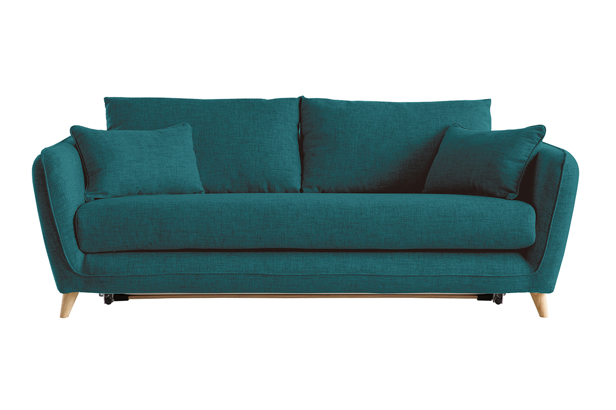 Sof convertible nrdico 3 plazas azul petrleo CREEP