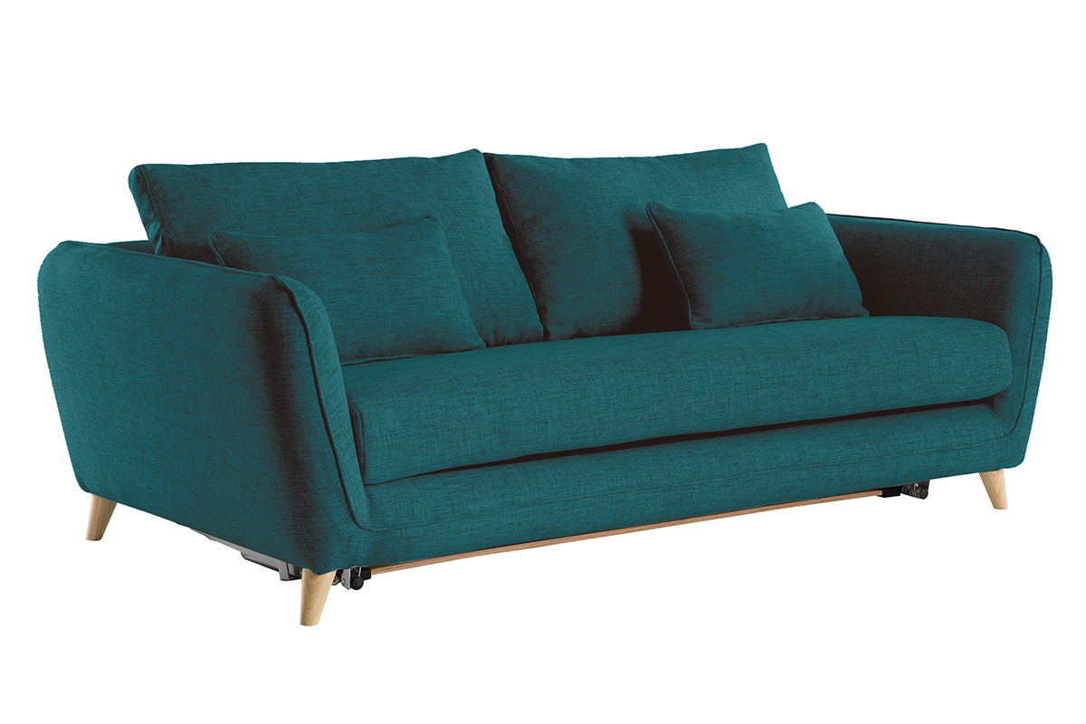 Sof convertible nrdico 3 plazas azul petrleo CREEP
