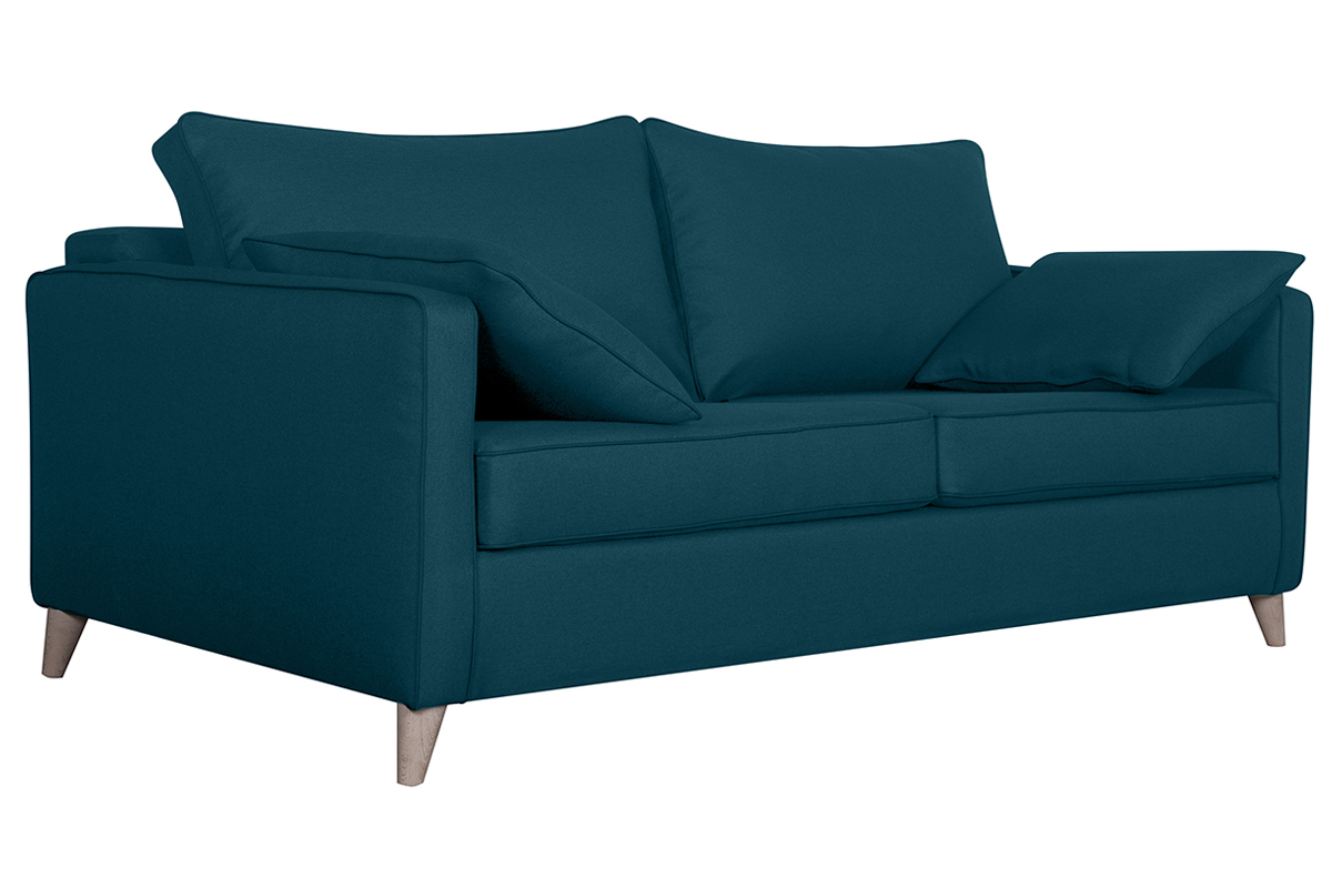 Sof convertible nrdico 3 plazas azul petrleo PAPEL