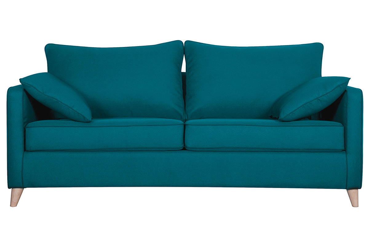 Sof� convertible n�rdico 3 plazas azul petr�leo PAPEL