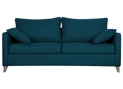 Sofá convertible nórdico 3 plazas azul petróleo PAPEL