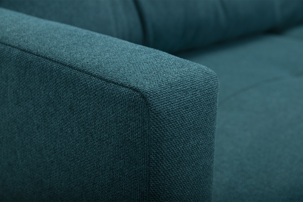 Sof convertible nrdico 3 plazas con cofre azul oscuro MIRA