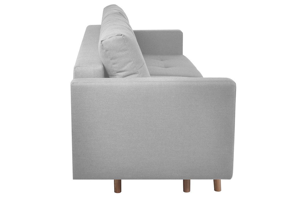 Sof convertible nrdico 3 plazas con cofre gris MIRA
