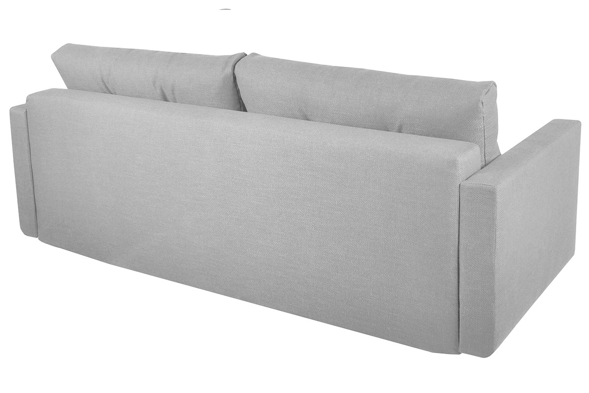 Sof convertible nrdico 3 plazas con cofre gris MIRA