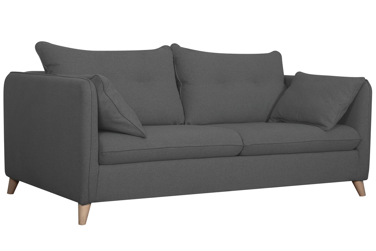 Sof convertible nrdico 3 plazas gris antracita GUILTY