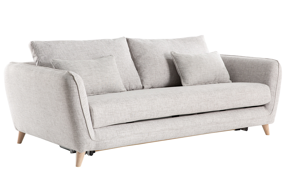 Sof convertible nrdico 3 plazas gris claro CREEP