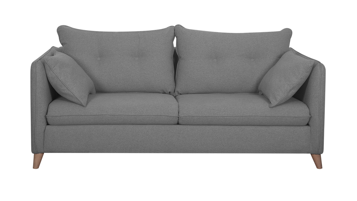 Sof convertible nrdico 3 plazas gris claro GUILTY