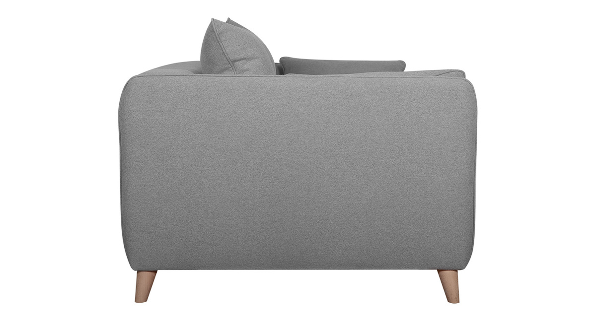 Sof convertible nrdico 3 plazas gris claro GUILTY