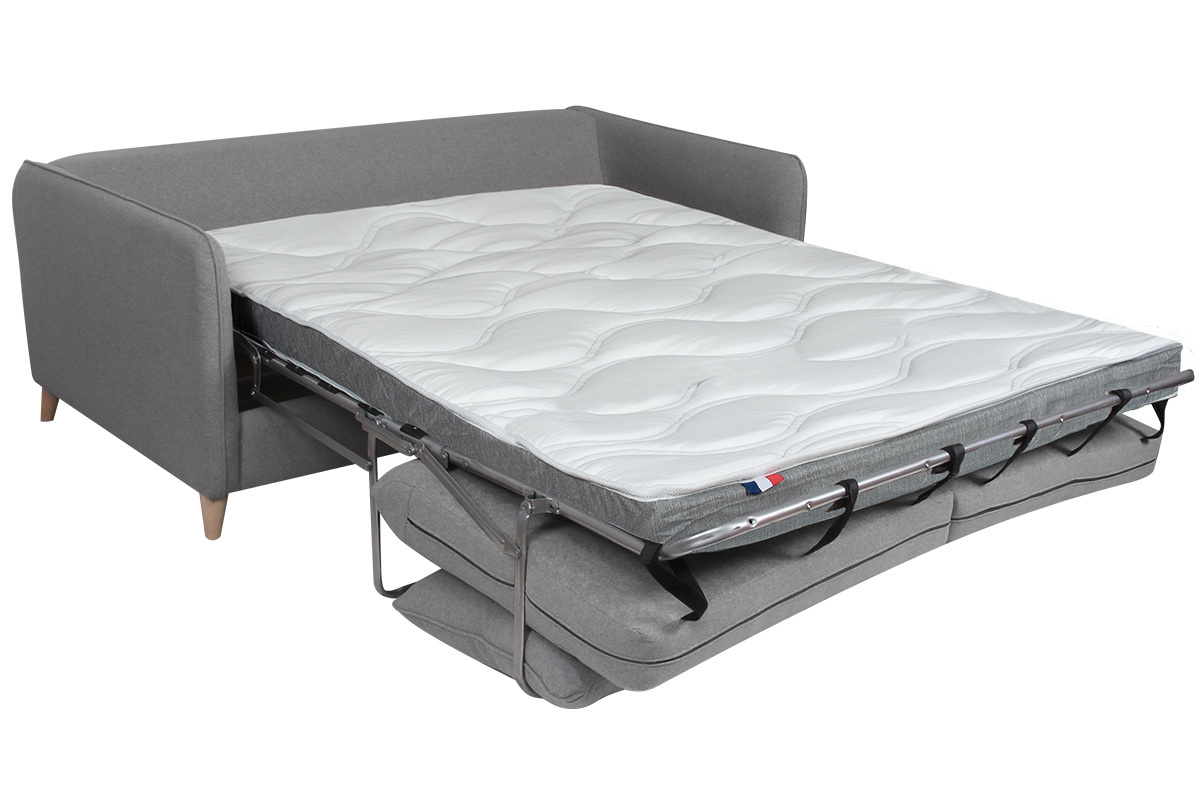 Sof convertible nrdico 3 plazas gris claro GUILTY
