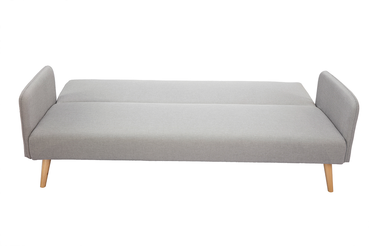 Sof convertible nrdico 3 plazas gris claro LULA