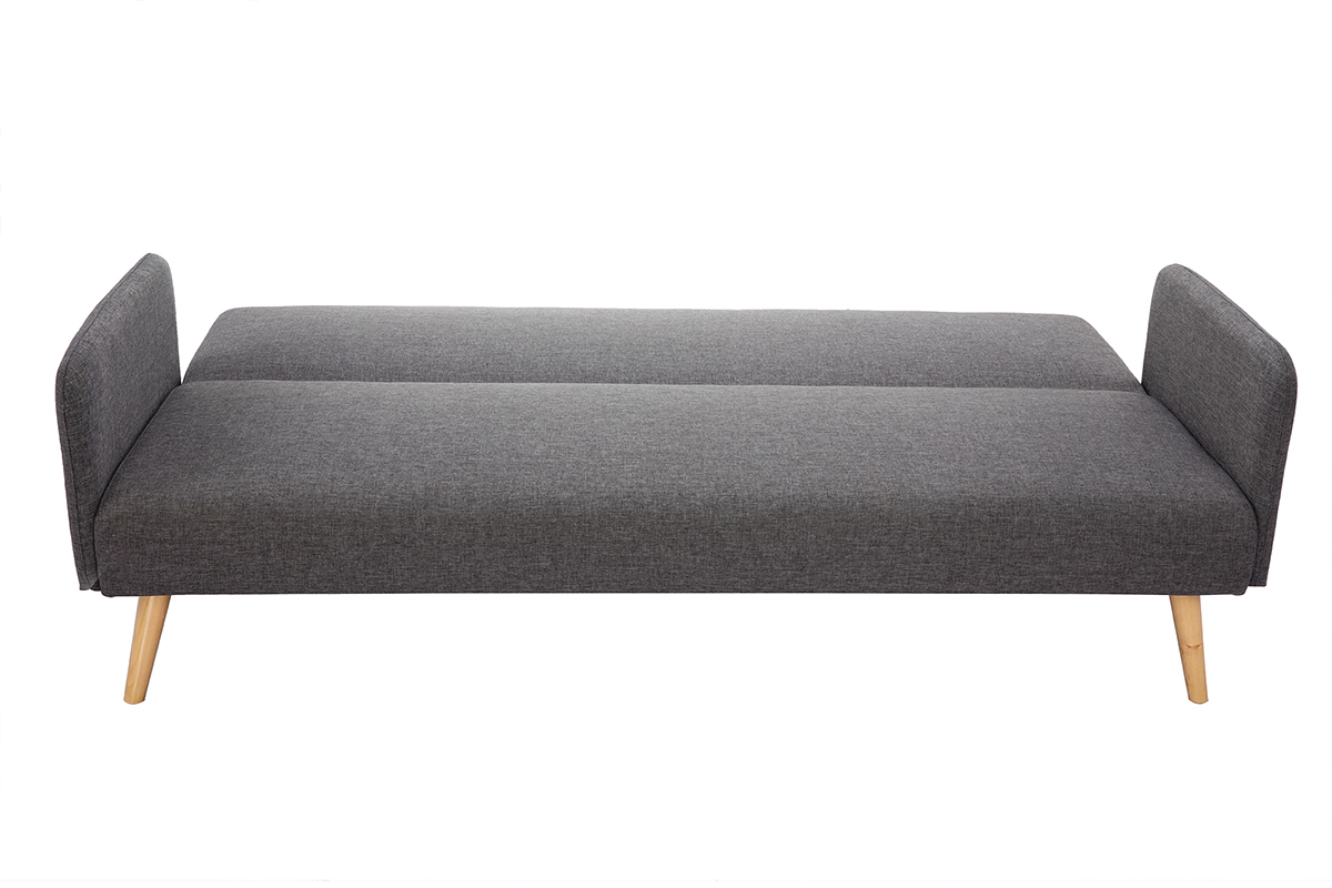 Sof convertible nrdico 3 plazas gris oscuro LULA