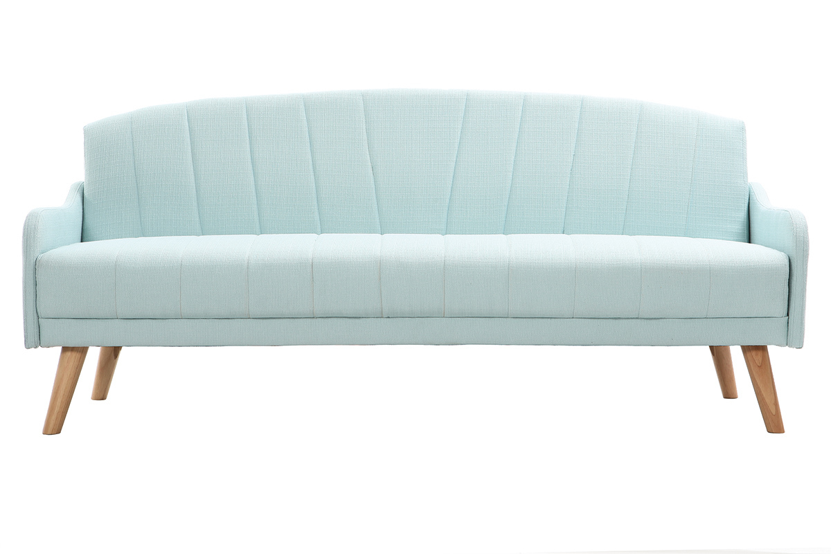 Sof convertible vintage 3 plazas verde menta ARYA