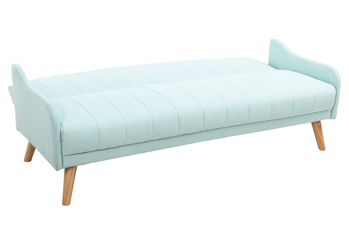 Sof convertible vintage 3 plazas verde menta ARYA
