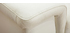 Sofá cuero 3 plazas blanco con reposacabezas ajustables ROMEO - cuero de búfalo