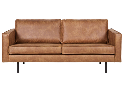 Sof&aacute; cuero vintage camel 2 plazas ASPEN