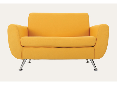 Sof&aacute; de dise&ntilde;o 2 plazas amarillo PURE