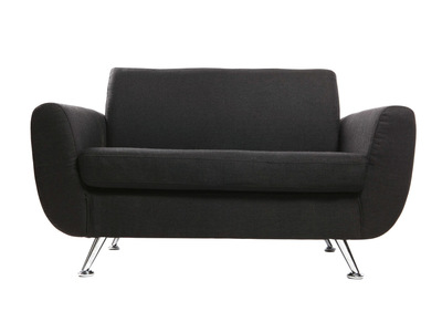 Sof&aacute; de dise&ntilde;o 2 plazas negro PURE