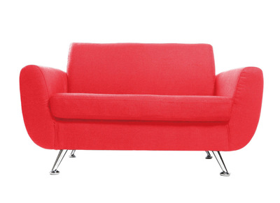 Sof&aacute; de dise&ntilde;o 2 plazas rojo PURE