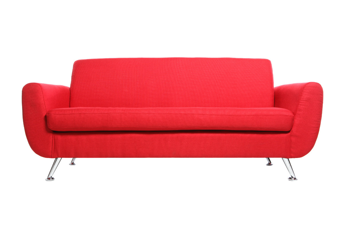 Sof� de dise�o 3 plazas rojo PURE