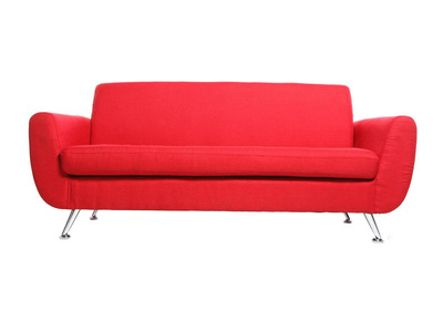 Sof&aacute; de dise&ntilde;o 3 plazas rojo PURE